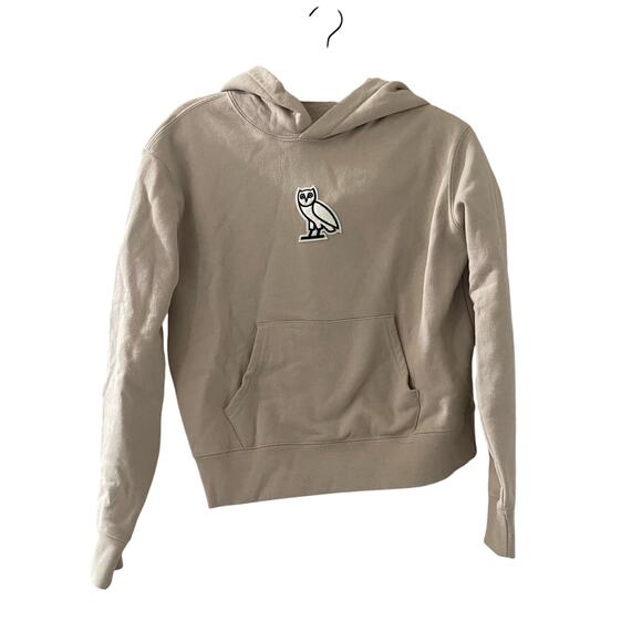 OVO October's Very Own Tan Owl Embroidered HOODIE Drake sz S - Picture 1 of 6